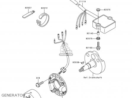 GENERATOR - KX80-T7 1997 EUROPE AS