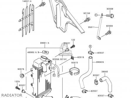 RADIATOR - KX80-T7 1997 EUROPE AS