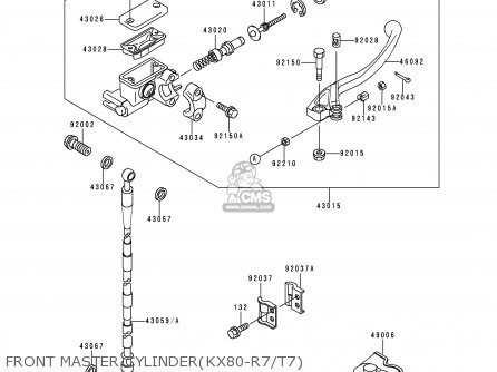 FRONT MASTER CYLINDER(KX80-R7/T7) - KX80-T7 1997 EUROPE AS
