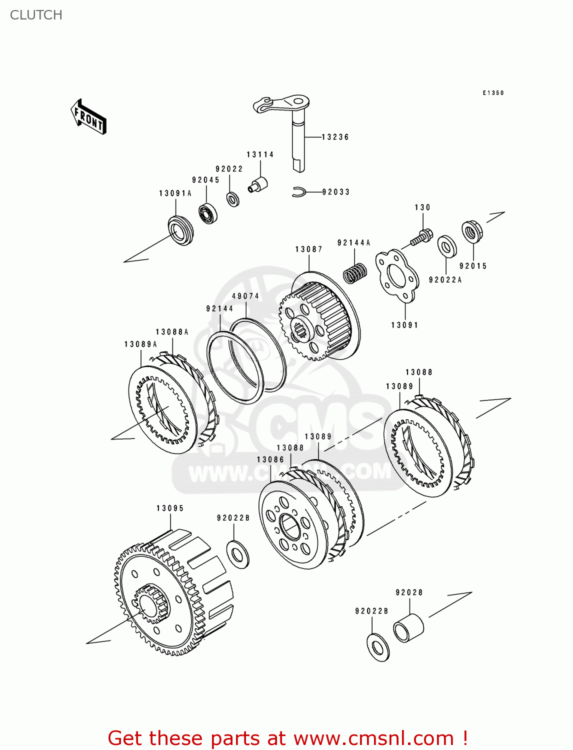 CLUTCH KX80-V1 1991 AL