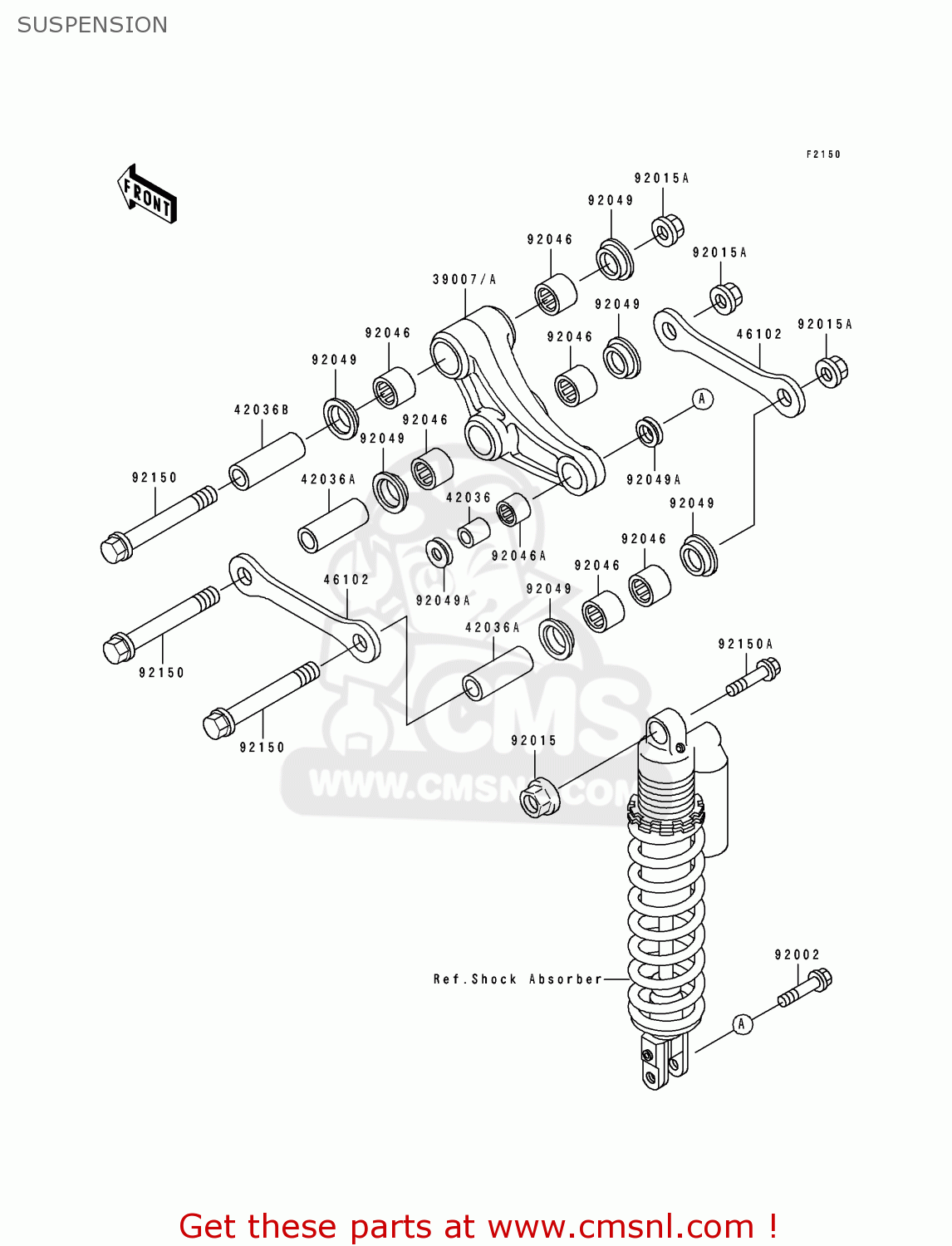 SUSPENSION KX80-V1 1991 AL