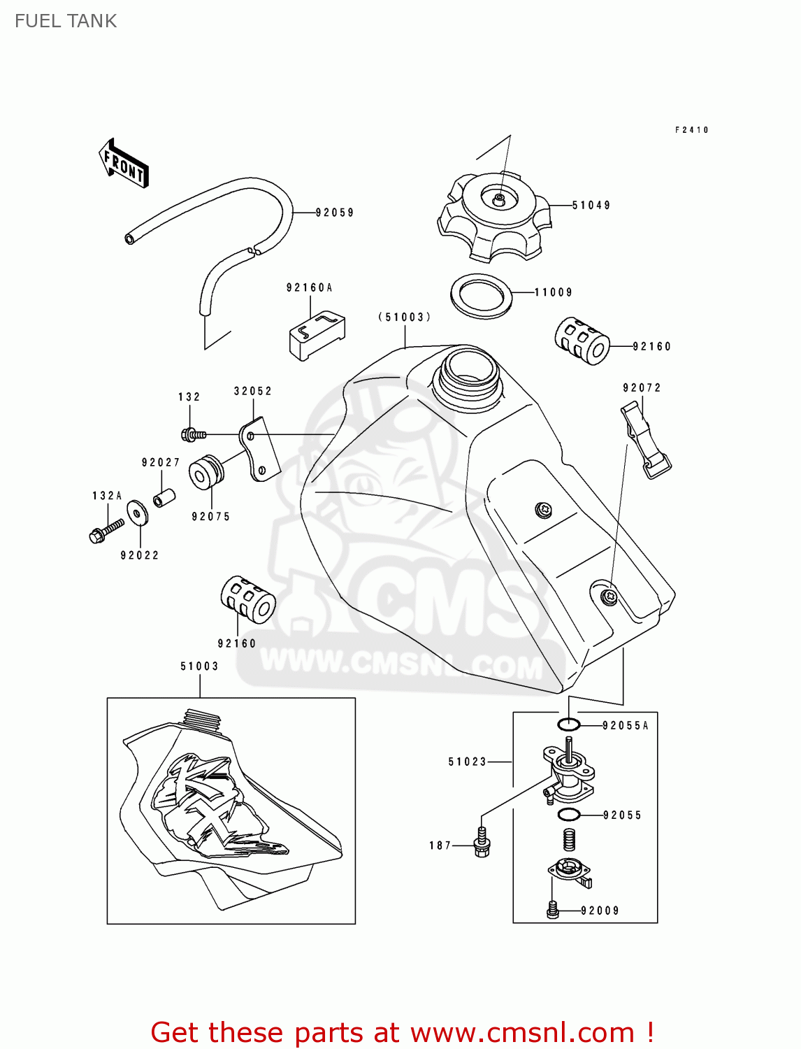 FUEL TANK KX80-V1 1991 AL