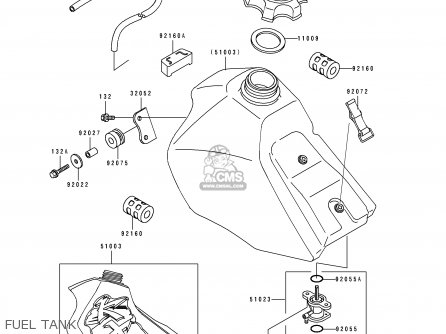 FUEL TANK - KX80-V1 1991 AL