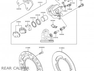 REAR CALIPER - KX80-V2 1992 EUROPE