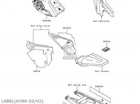 LABEL(KX80-S2/V2) - KX80-V2 1992 EUROPE