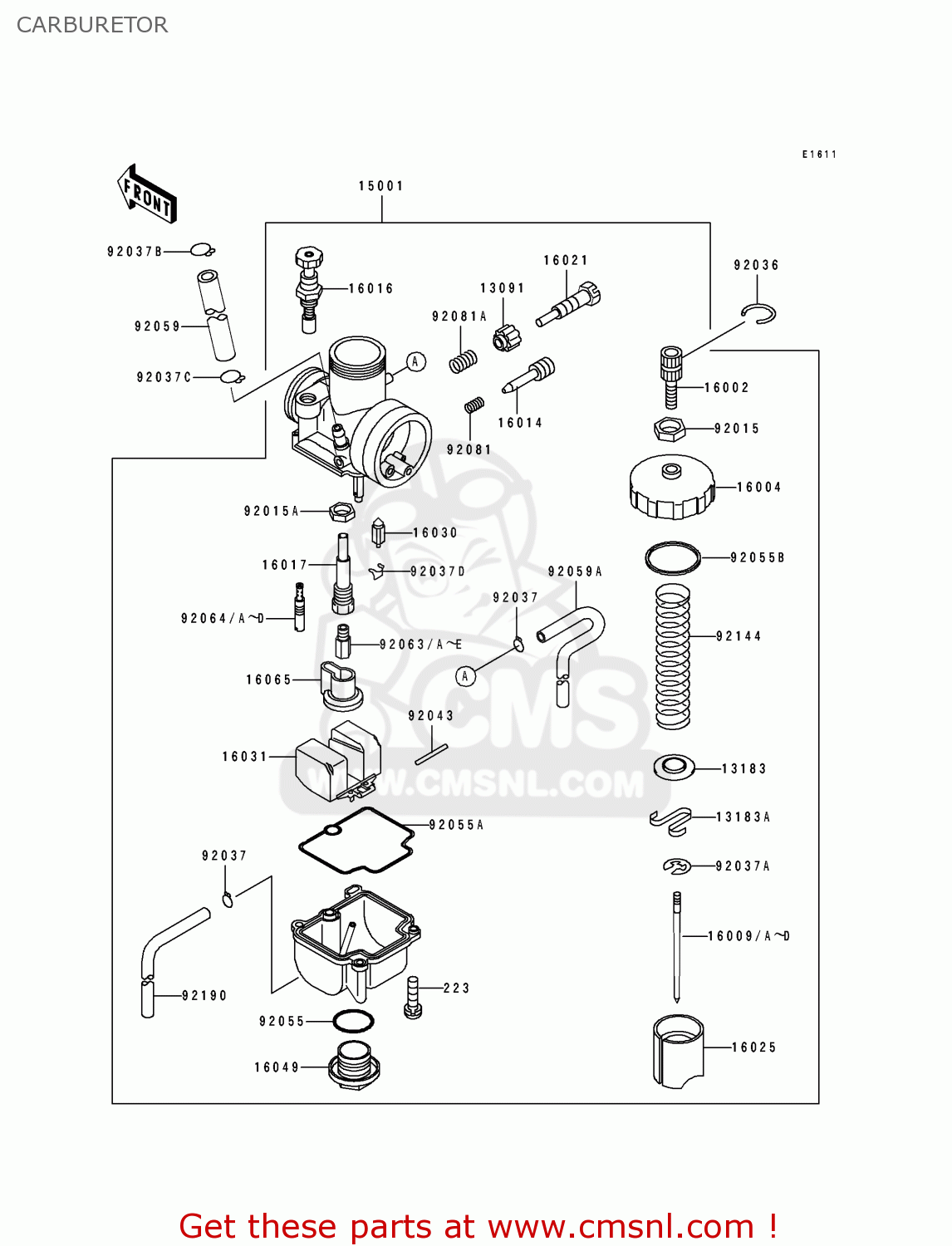 CARBURETOR KX80-V4 1994 EUROPE
