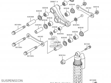 SUSPENSION - KX80-V5 1995 EUROPE