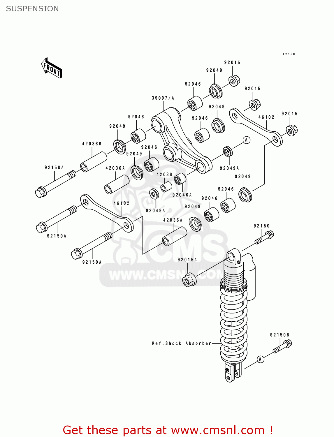 SUSPENSION KX80-V6 1996 EUROPE