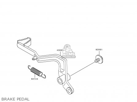 BRAKE PEDAL - KX80-V6 1996 EUROPE