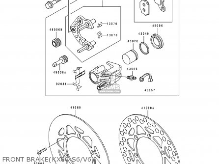 FRONT BRAKE(KX80-S6/V6) - KX80-V6 1996 EUROPE