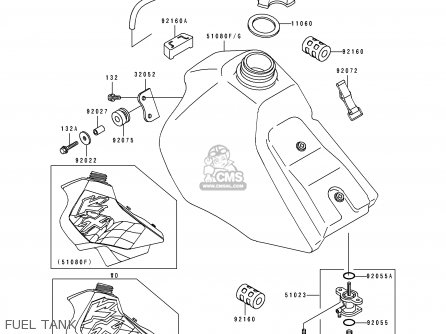 FUEL TANK - KX80-V6 1996 EUROPE