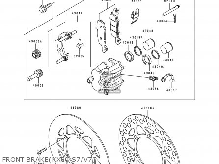 FRONT BRAKE(KX80-S7/V7) - KX80-V7 1997 EUROPE