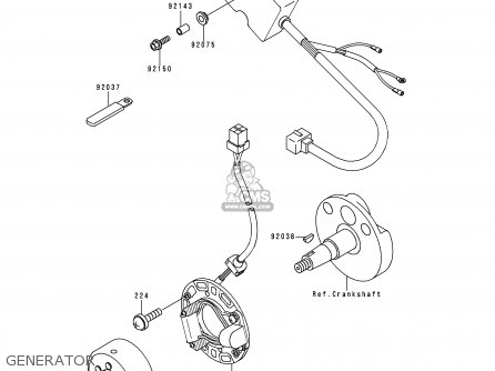 GENERATOR - KX80-W1 1998 USA CANADA