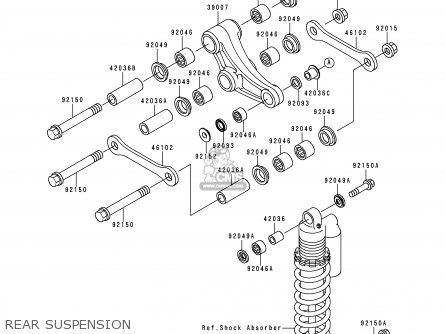 REAR SUSPENSION - KX80-W2 1999 USA CANADA