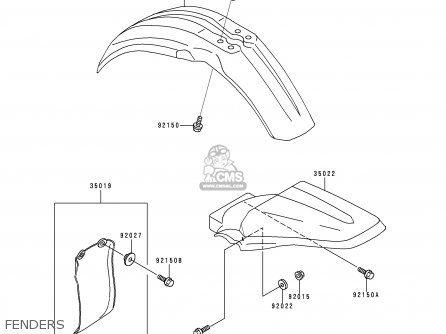 FENDERS - KX80-W3 2000 USA CANADA