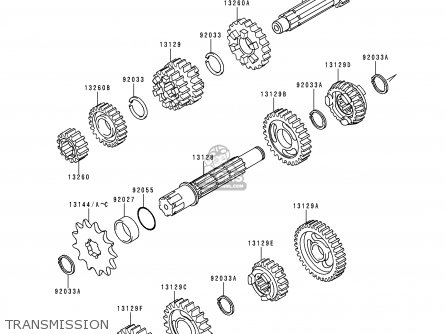 TRANSMISSION - KX80-X2 KX80II 1999 EUROPE AS