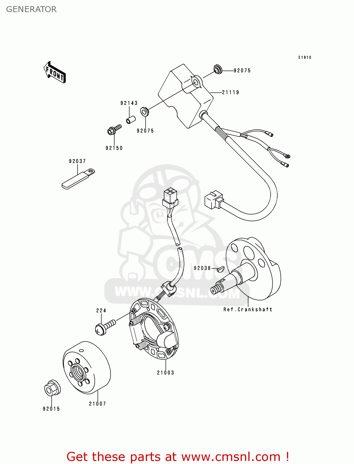 GENERATOR KX80-X3 KX80II 2000 EUROPE AS