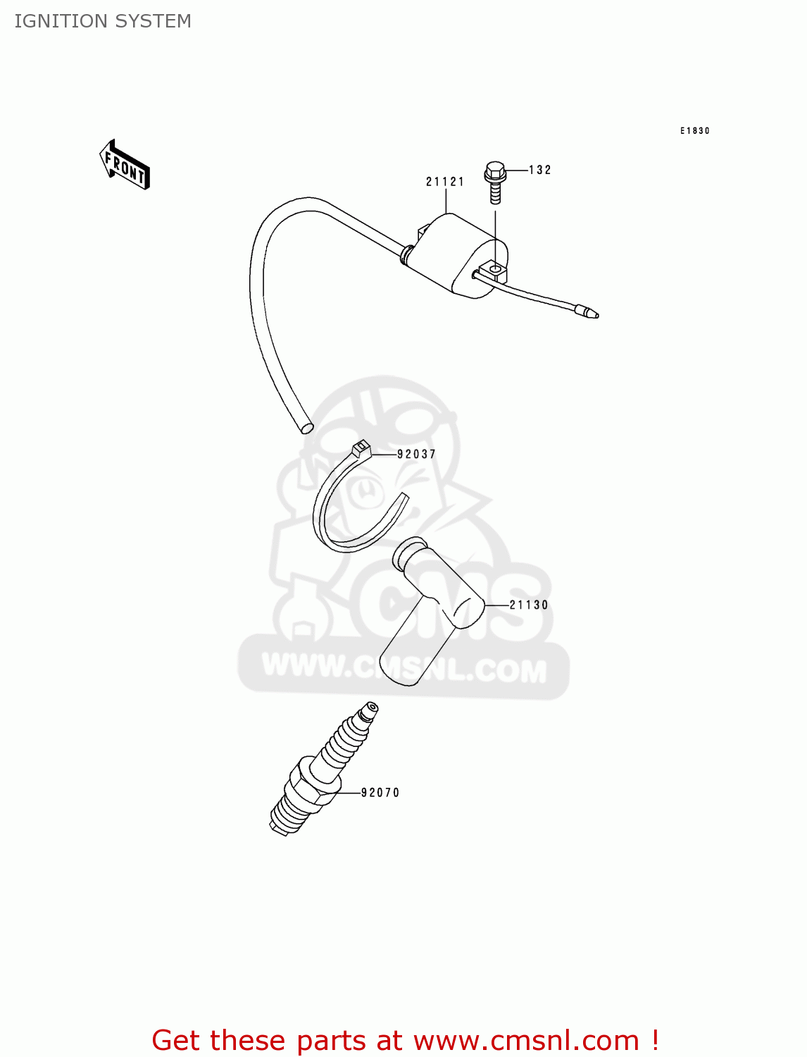 IGNITION SYSTEM KX80-X3 KX80II 2000 EUROPE AS