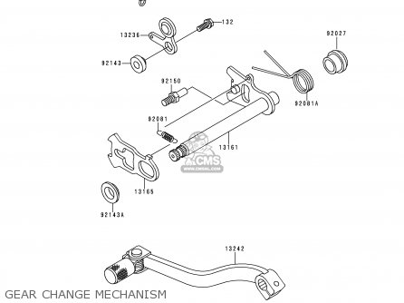 GEAR CHANGE MECHANISM - KX80-Y1 KX80II 1998 EUROPE AS