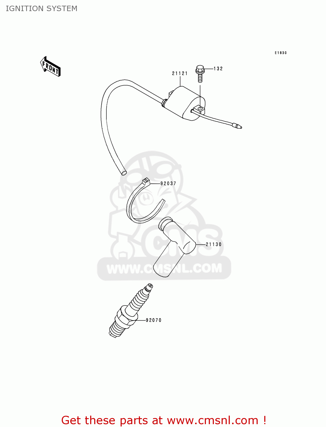 IGNITION SYSTEM KX80-Y3 KX80II 2000 EUROPE AS
