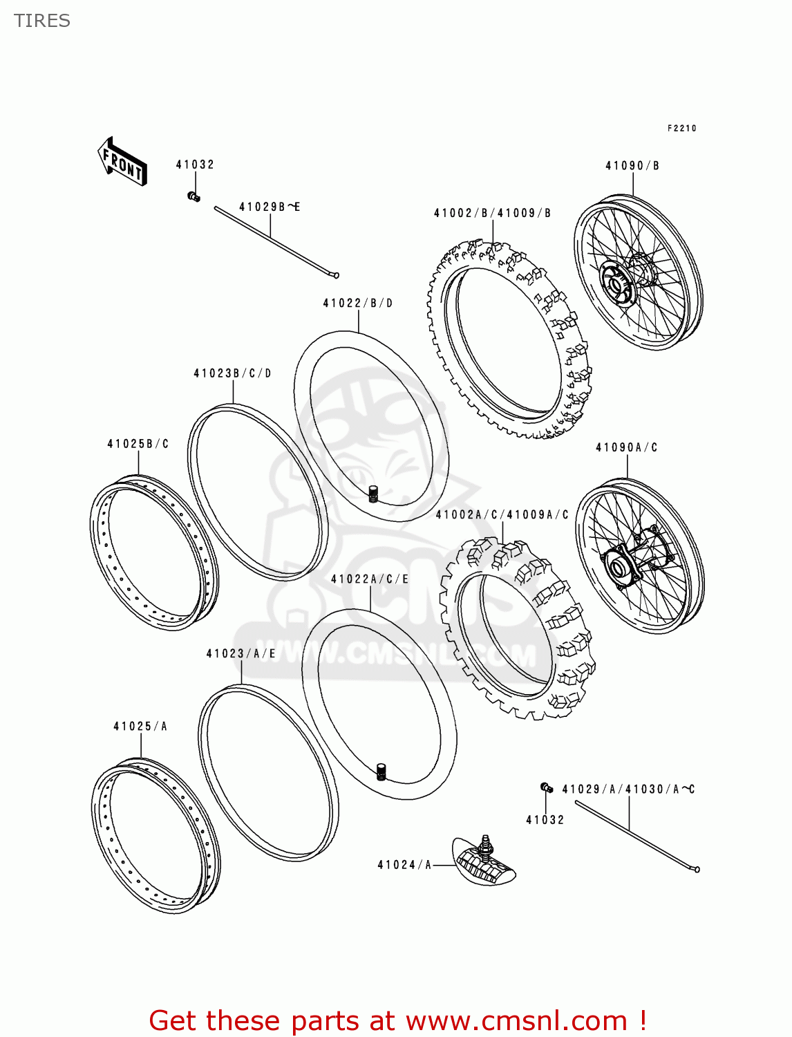 TIRES KX80-Y3 KX80II 2000 EUROPE AS