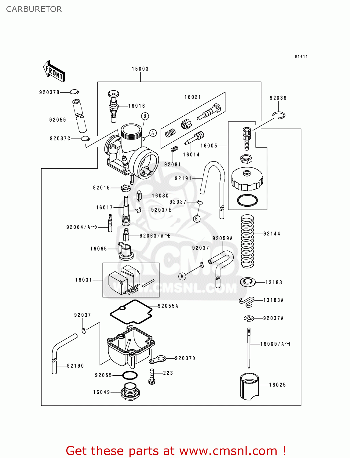 CARBURETOR KX80-Z1 KX80II 1998 EUROPE