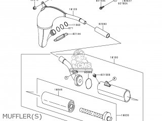 MUFFLER(S) - KX80-Z2 KX80II 1999 EUROPE