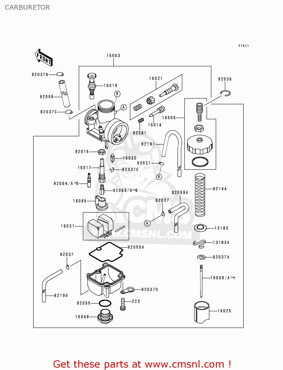 CARBURETOR KX80-Z3 KX80II 2000 EUROPE AS