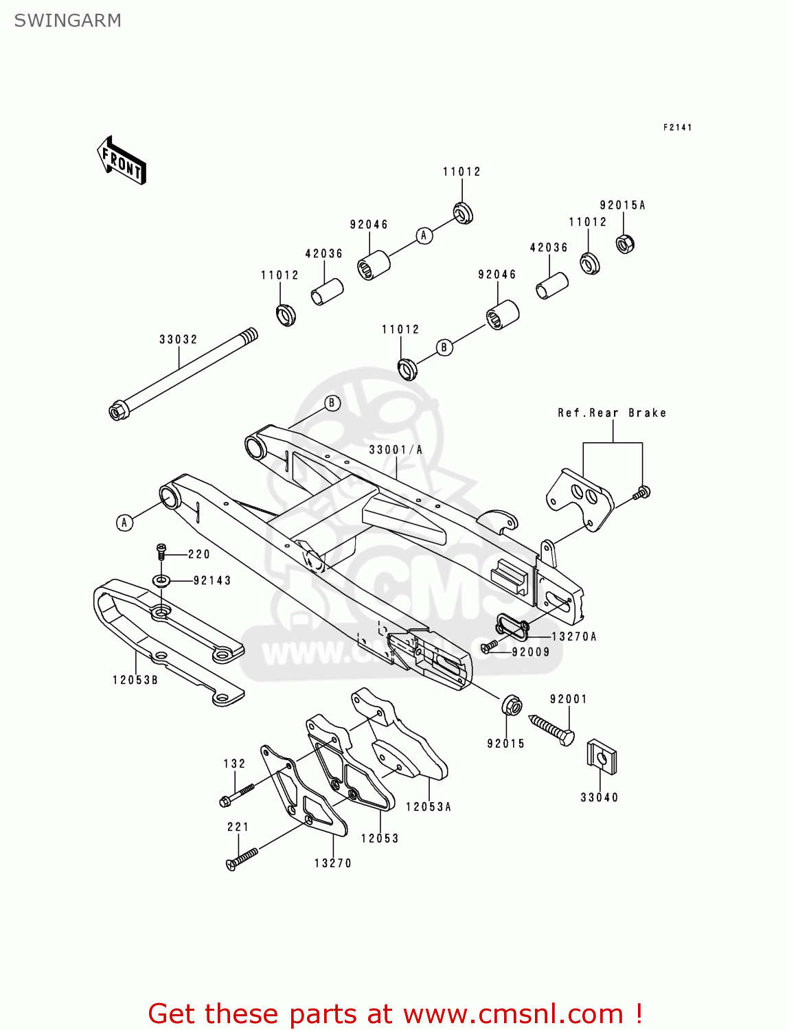 SWINGARM KX80-Z3 KX80II 2000 EUROPE AS