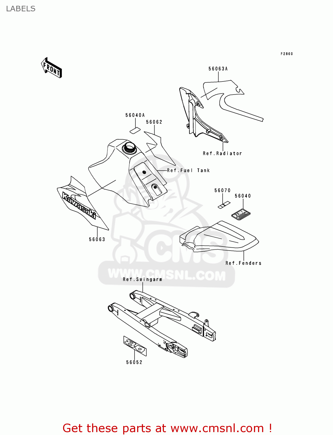 LABELS KX80-Z3 KX80II 2000 EUROPE AS