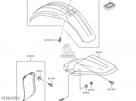 Kawasaki KX80-T4 1994 USA parts lists and schematics