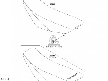 SEAT - KX85-A1 KX85 2001 USA CANADA
