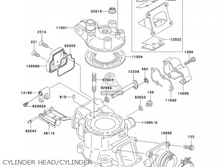 Kawasaki KX85-A2 2002 USA CANADA lists schematics