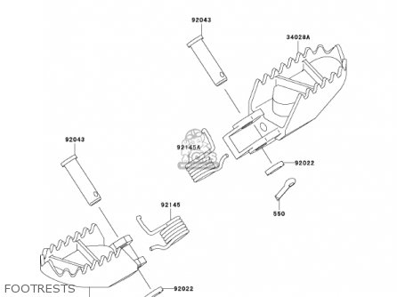 FOOTRESTS - KX85-A2 KX85 2002 USA CANADA