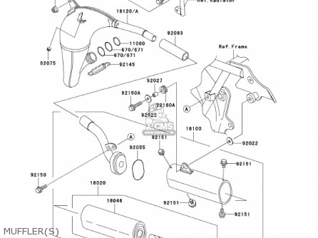 MUFFLER(S) - KX85-A2 KX85 2002 USA CANADA