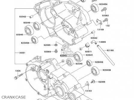 CRANKCASE - KX85-A2 KX85 2002 USA CANADA