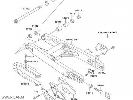 SWINGARM - KX85-A2 KX85 2002 USA CANADA
