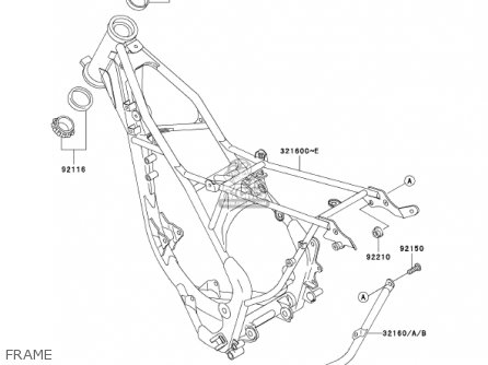 FRAME - KX85-A2 KX85 2002 USA CANADA