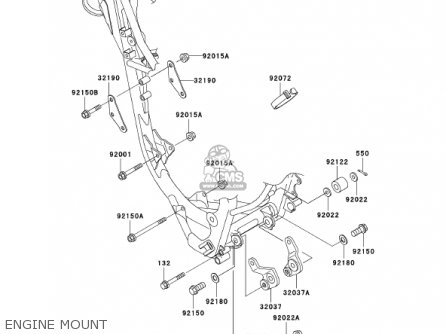 ENGINE MOUNT - KX85-A2 KX85 2002 USA CANADA