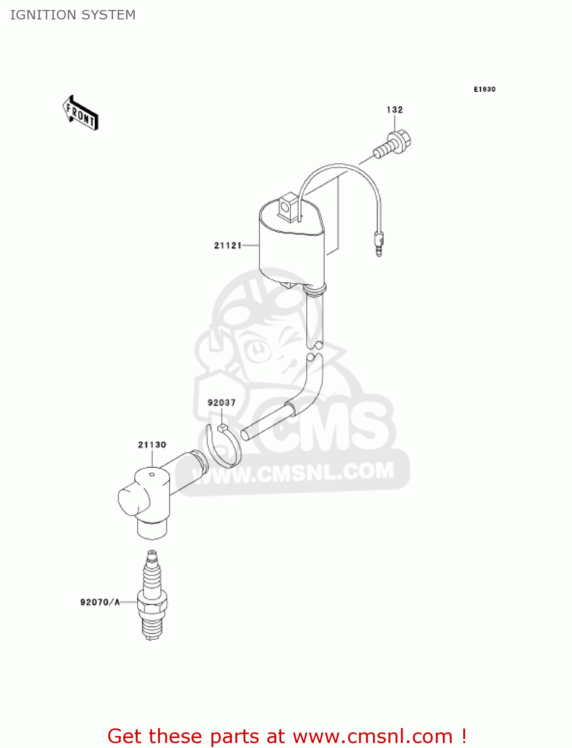 IGNITION SYSTEM KX85-A3 KX85 2003 USA CANADA