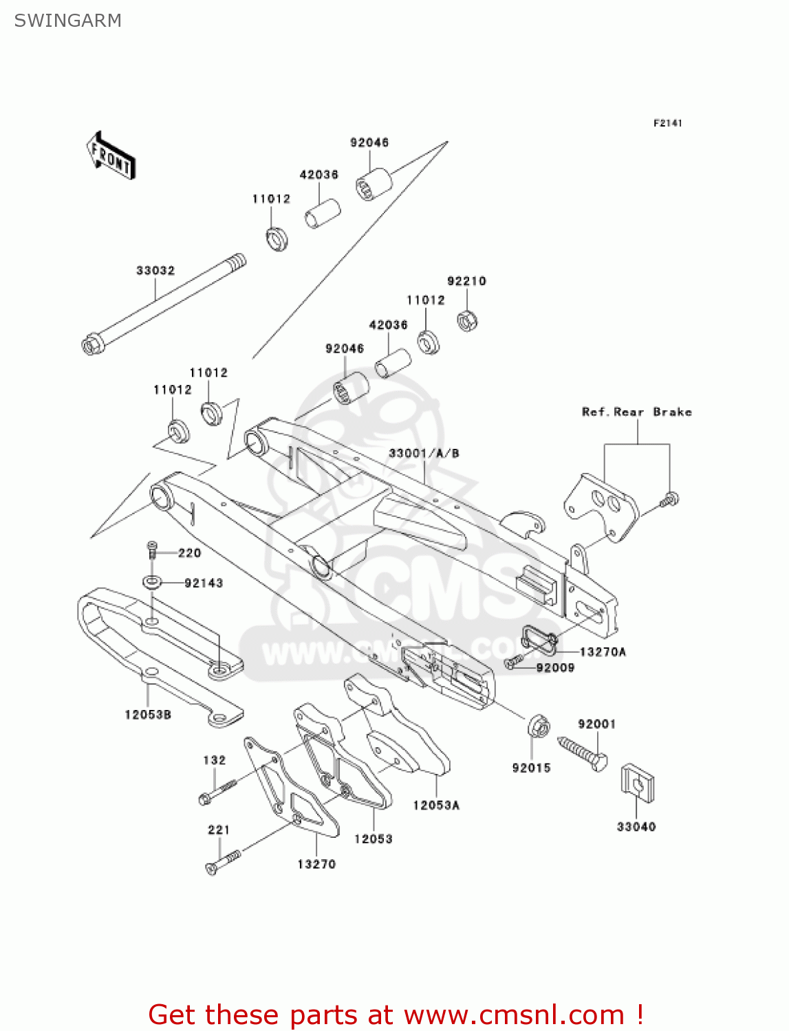 SWINGARM KX85-A3 KX85 2003 USA CANADA