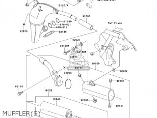 MUFFLER(S) - KX85-A3 KX85 2003 USA CANADA