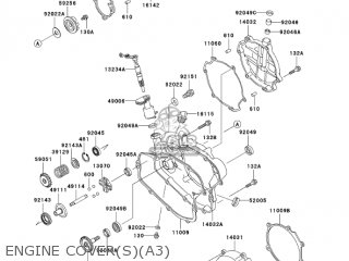 ENGINE COVER(S)(A3) - KX85-A3 KX85 2003 USA CANADA