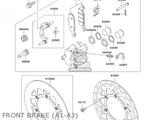 FRONT BRAKE (A1-A3) - KX85-A3 KX85 2003 USA CANADA
