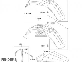 FENDERS - KX85-A3 KX85 2003 USA CANADA