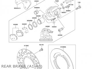 REAR BRAKE (A1-A3) - KX85-A3 KX85 2003 USA CANADA