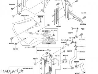 RADIATOR - KX85-A3 KX85 2003 USA CANADA