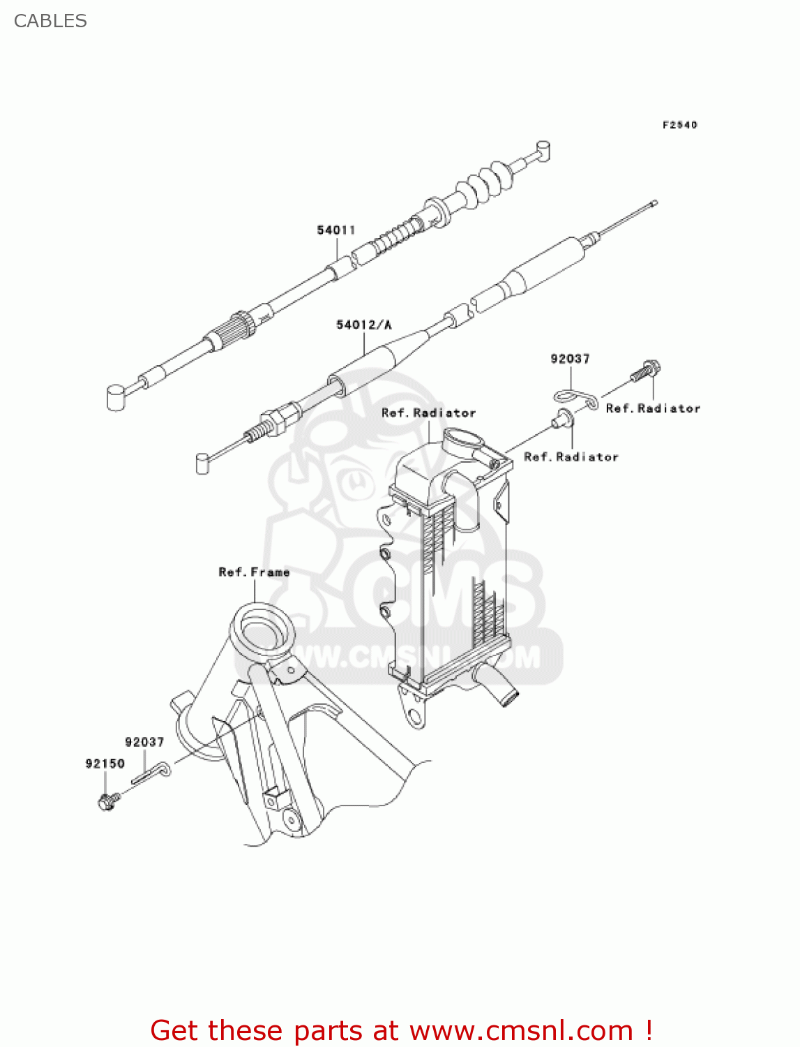 CABLES KX85-A4 KX85 2004 USA CANADA