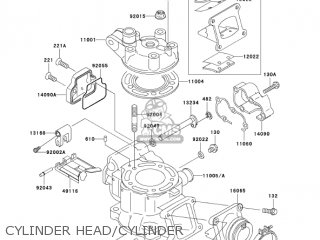CYLINDER HEAD/CYLINDER - KX85-A4 KX85 2004 USA CANADA