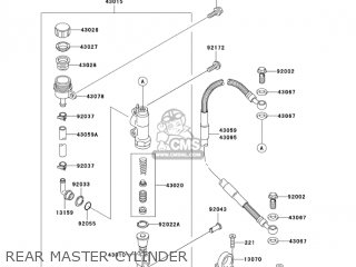 REAR MASTER CYLINDER - KX85-A4 KX85 2004 USA CANADA